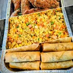 Khay tiệc ba món chay từ Saigon Vegan tại Garden Grove, CA
